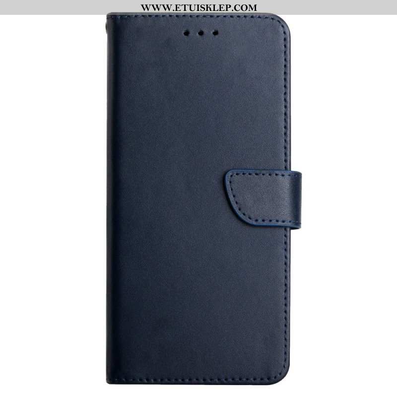 Etui Folio do Poco X5 5G Prawdziwa Skóra Nappa